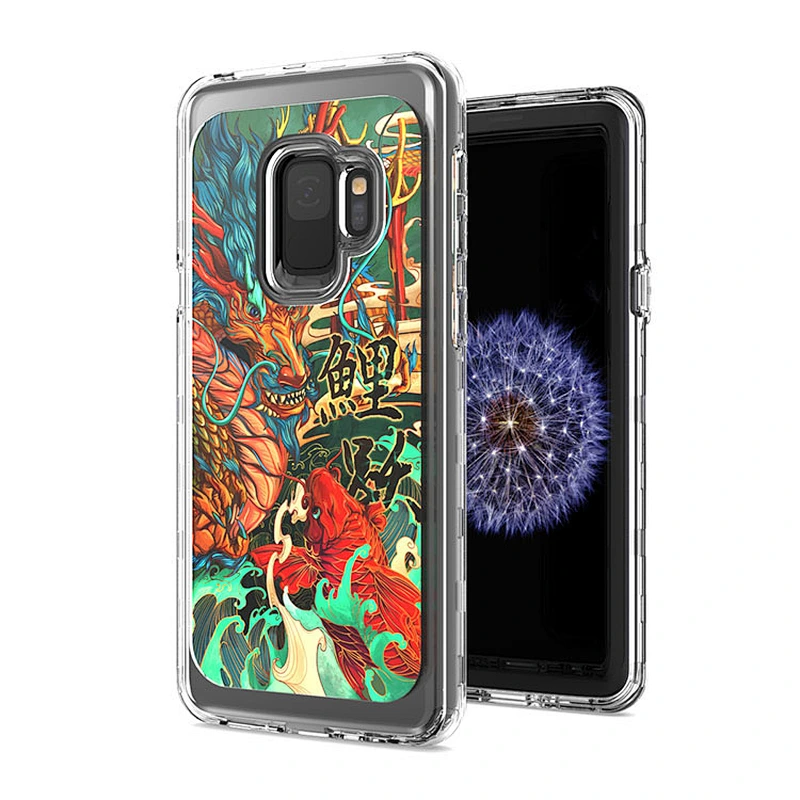 Hot sale clear imd phone case luxury protetor custom image mobile phone bags for Samsung S9