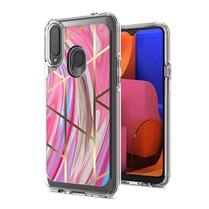 New arrivals shockproof accessories fancy IMD printed phone case transparent back covers for Samsung A20S