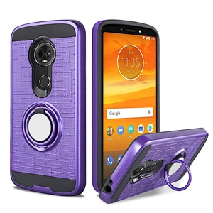 Hot Sale Customized Mobile Phone Shell 3d holder stander ring phone case for MOTO E6