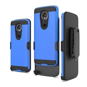 kickstand Cell Phone case Belt Clip Holster Combo Mobile Case Cover for Motorola MOTO E5 Plus G7 Power G7 Supra X5