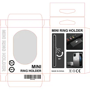 Trendy Gradient Design Transparent Bling Ring Holder Case Phone for iPhone 6 7 8 Plus