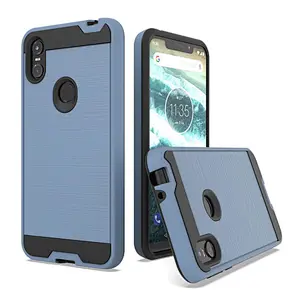 New model! Shockproof phone cover fashionable oem brushed printing cellphone case for Motorola P30 Play
