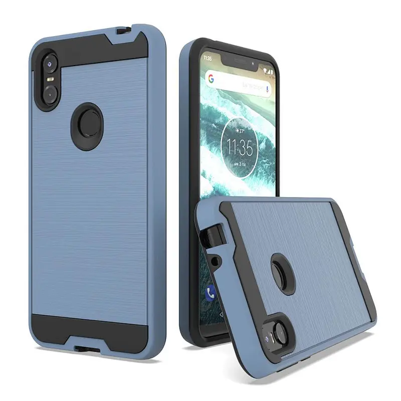 New model! Shockproof phone cover fashionable oem brushed printing cellphone case for Motorola P30 Play