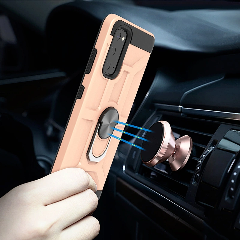 2020 top quality magnet car bracket ring stand phone case for SAMSUNG S20 M30S A11 A71 A2 Core