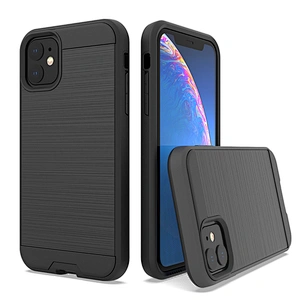 360 Full Protective Hard Mobile Phone case for iphone 11,brushed back cover for iphone 11