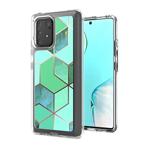 Luxury design IMD phone case shockproof marble printing back covers for Samsung A91 S10 Lite