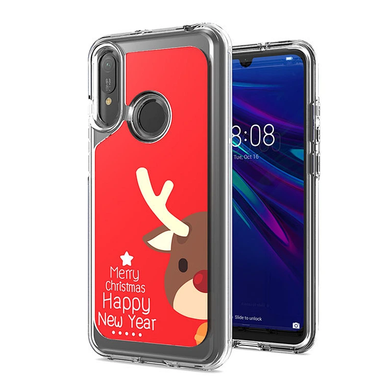 New arrivals fashionable printing back cover tpu mobile phone case with IMD concave for Huawei Y6 Pro 2019