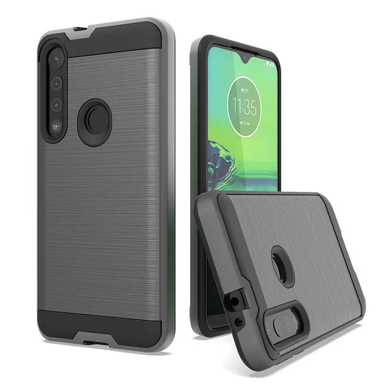 newest model phone case hot selling phone cover tpu pc combo case for moto g8 play