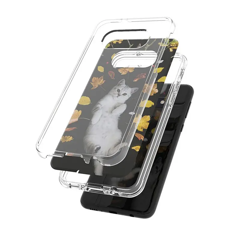 High Clear mobile back covers Soft tpu Hard pc Cell Phone Case with Own Design for Samsung S10E