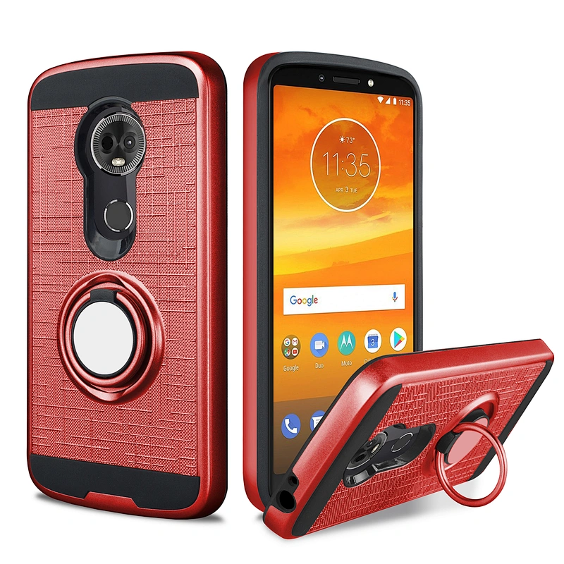 Cellphone Case with magnetic car holder stander ring phone cover for MOTO E5 PLAY GO