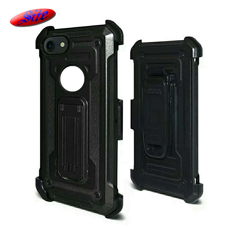 3 in 1 Belt Clip Holster Defender Full-body Protective Case Cover for Moto C C PLUS