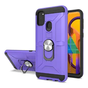 for Samsung M30S luxury phone case with kickstand double protection phone cover