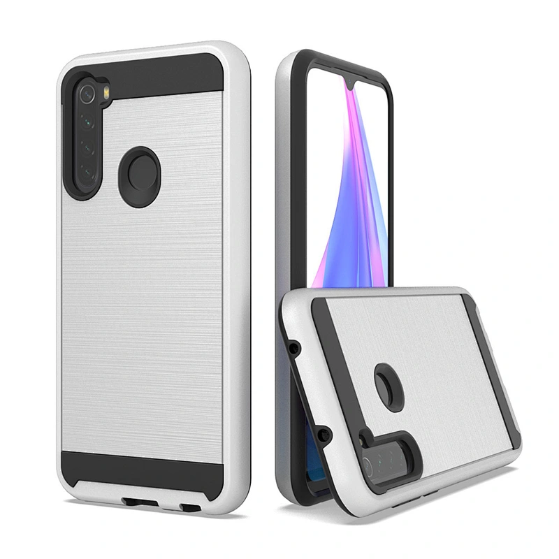Best Selling Anti Slip Brushed Metal Surface mobile phone case For Mi Redmi Note 8 Pro Note 9