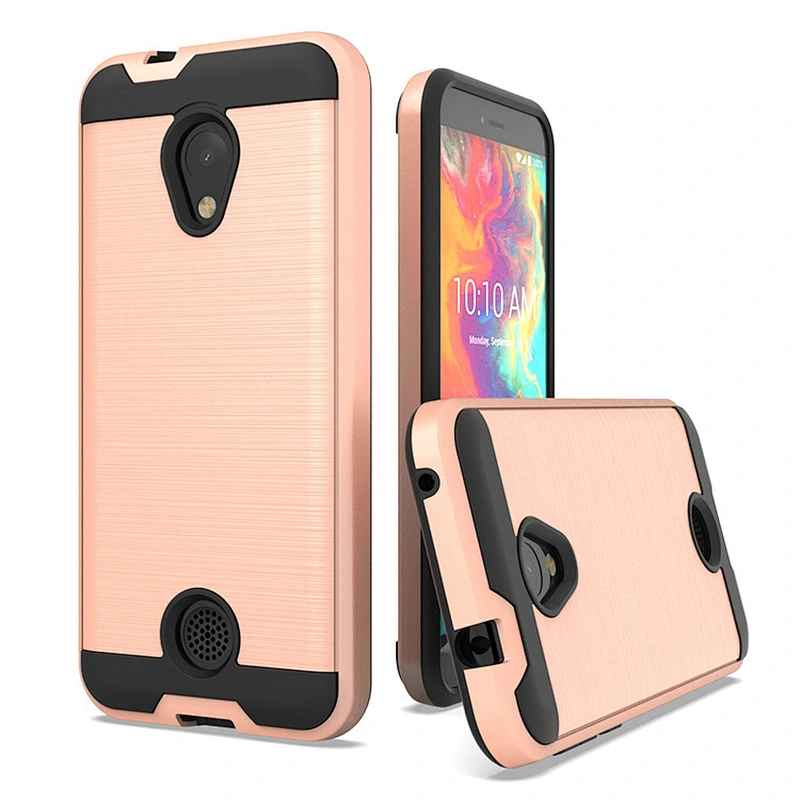 Wholesales brushed metal tpu pc phone case For Coolpad Revvl Plus ILLUMINA 3310 Legacy S
