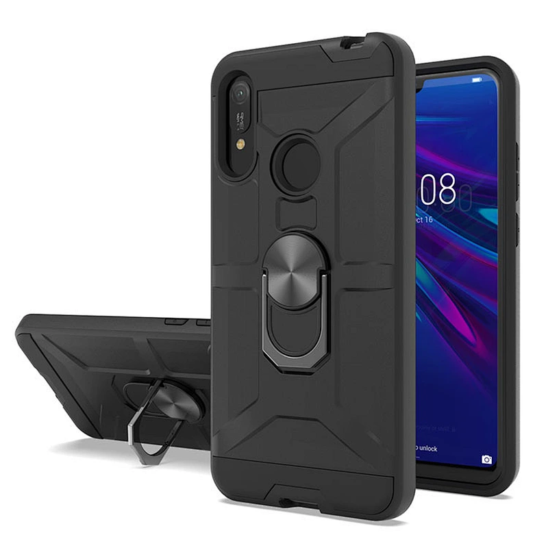 Best quality phone accessories for Huawei multifunctional mobile cases with ring holder for Huawei Y6 Pro 2019