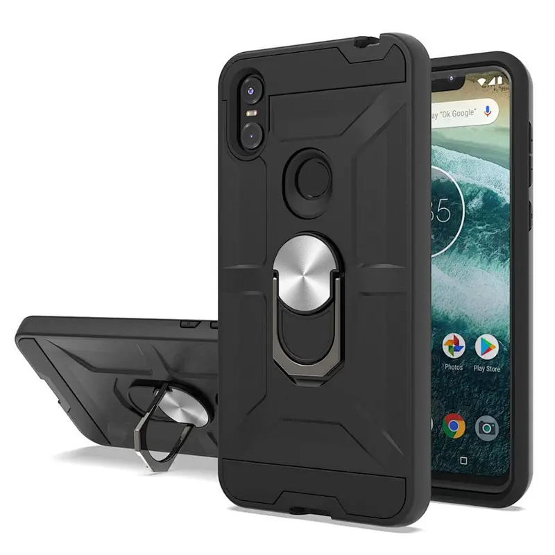 popular phone case with ring holder best cell phone cover for MOTO One/P30 play