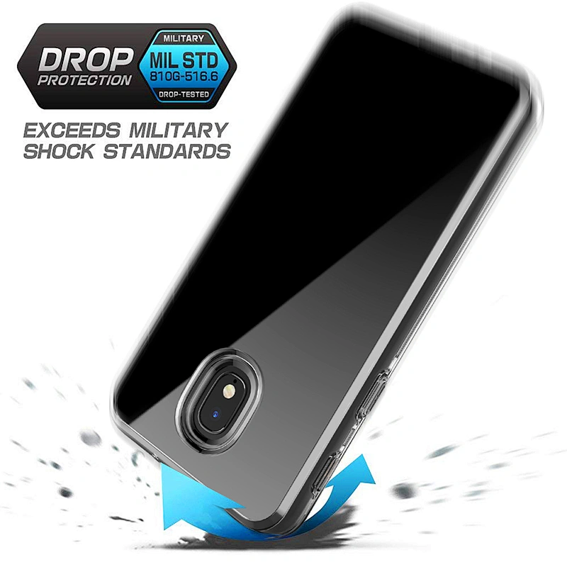Factory wholesale high clear transparent heavy duty cell phone case cover for Motorola one vision