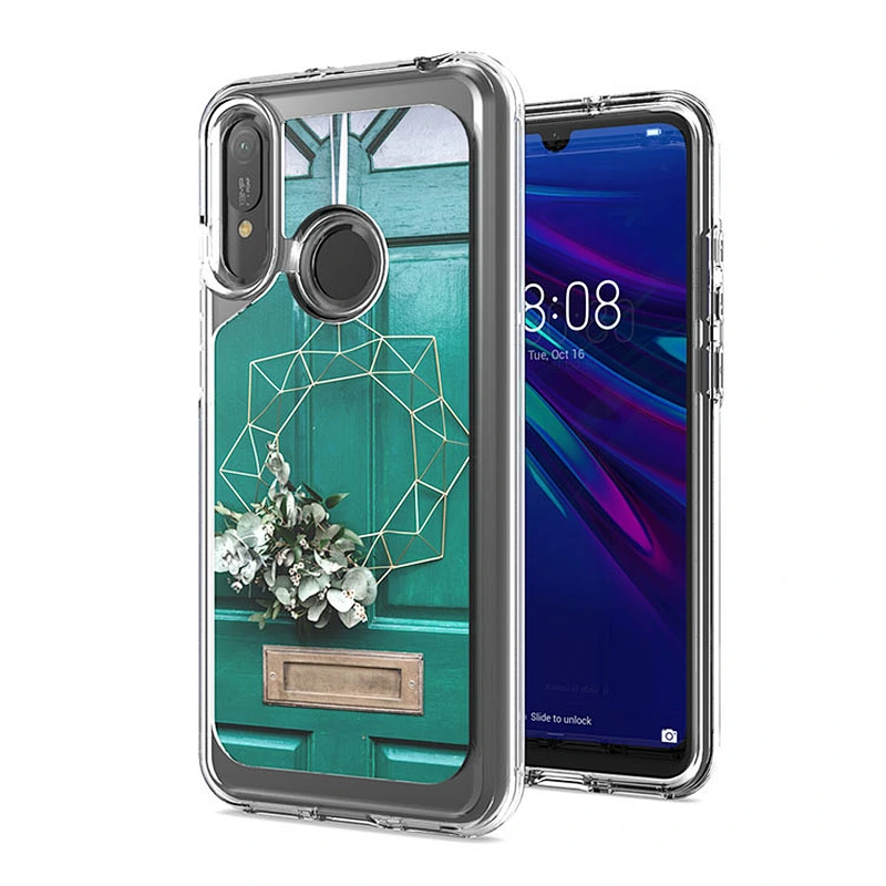 New arrivals fashionable printing back cover tpu mobile phone case with IMD concave for Huawei Y6 Pro 2019