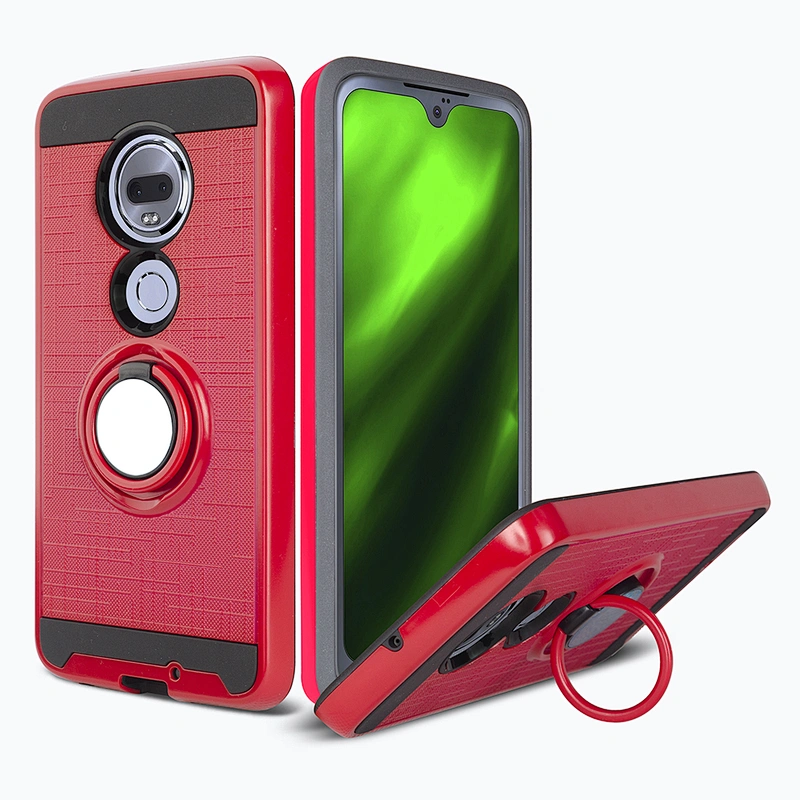 Ring stent 2 in 1 phone accessories luxury TPU PC cell phone case for moto G7