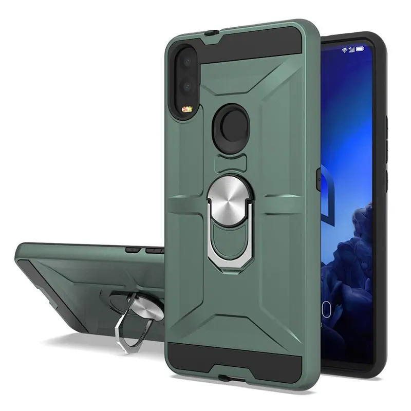 Protector Ring Mobile Phone Cover for Alcatel,Magnet Car Bracket Function case for Alcatel 3V