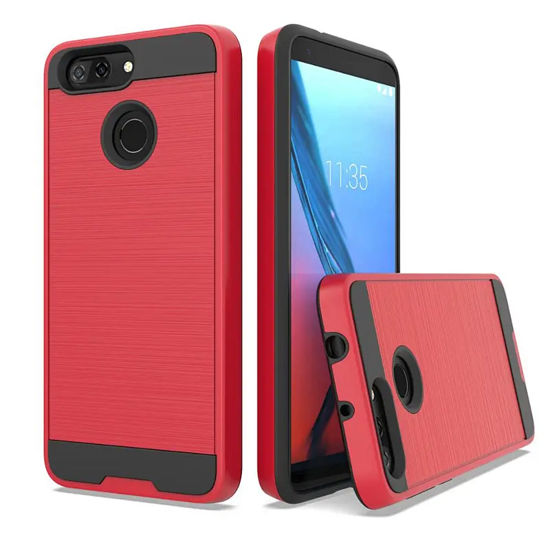 New model factory price Brushed metal case Cell phone case For ZTE Blade V9