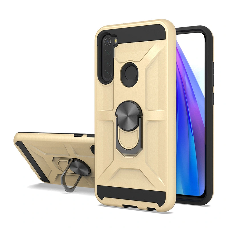 New models accessories mobile back shell armor ring holder cell phone case for xiaomi redmi note 8