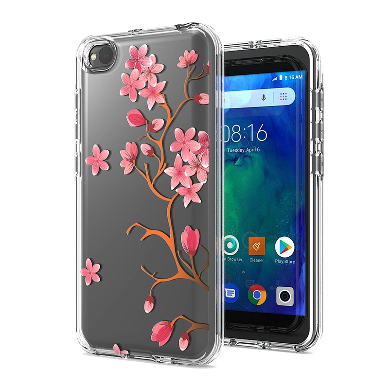 wholesale nice style phone cover with factory price Transparent Back Cover Designer Case for redmi go