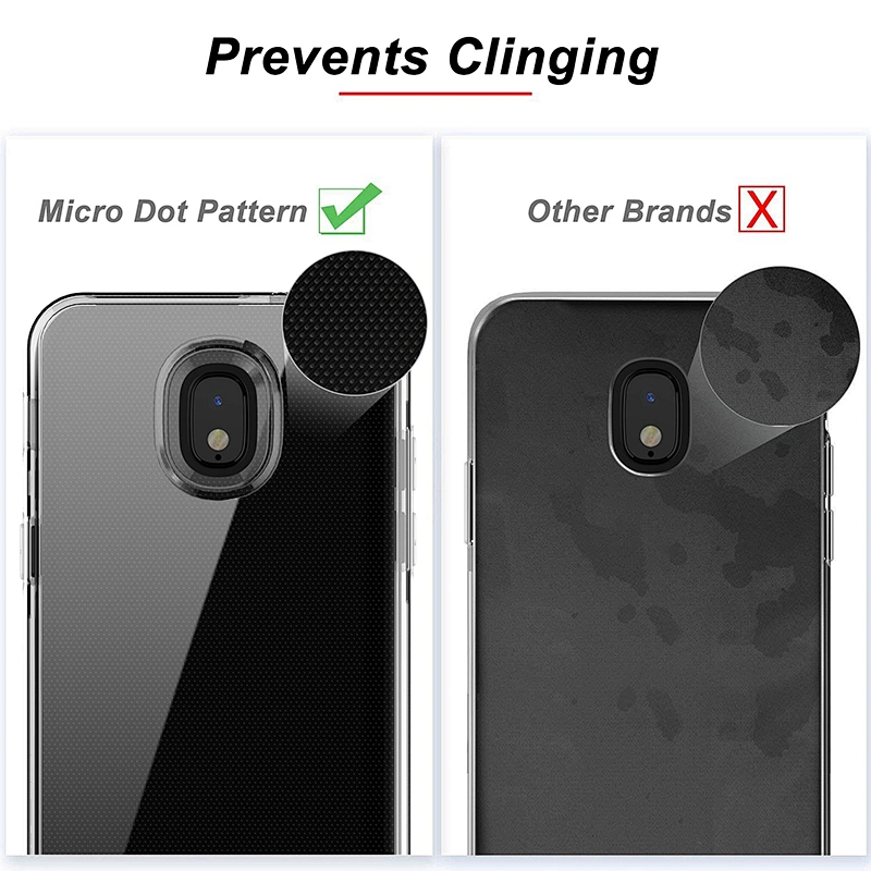 Factory wholesale high clear transparent heavy duty cell phone case cover for Motorola one vision