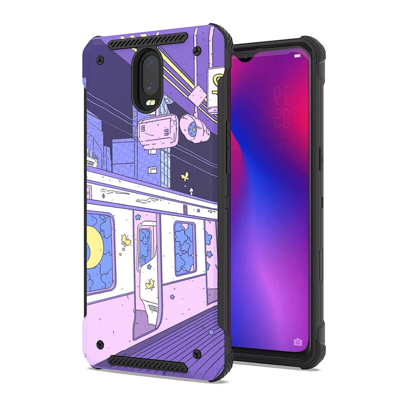 New Design Luxury cover 2 In 1 TPU+PC 3D Printed phone case for OPPO R17