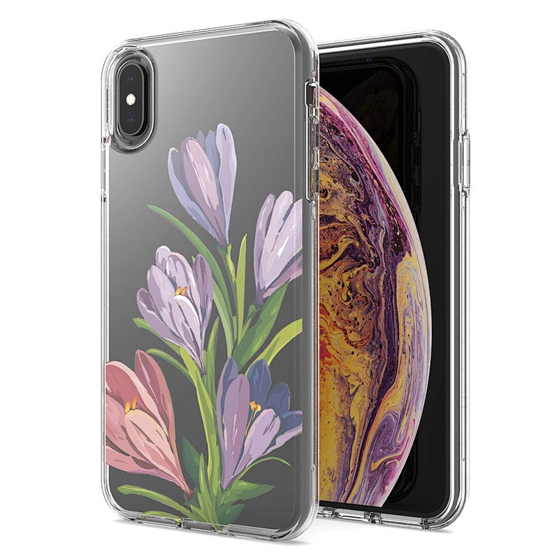 High Quality Mobile Parts for Iphone Transparent Phone Back Housing with Custom Printing for Iphone XS Max