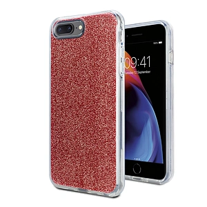 Best Selling Luxury Mobile Cases for Iphone 7 Plus Clear Phone Covers with Shining Paper for Iphone 8 Plus