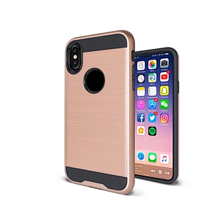 Fundas para celulares Factory Supply Directly Cell Phone Case Brushed Metal Case for Redmi 4X