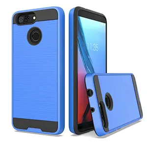 New model factory price Brushed metal case Cell phone case For ZTE Blade V9