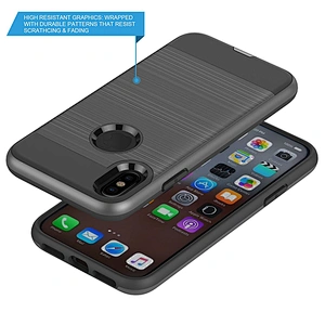 OEM ODM double layer phone case forro para celulares for redmi note 9S 8 8A 9 pro max