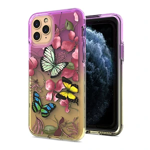 New! Custom printing clear mobile case covers with gradient color for iPhone 11 Pro Max