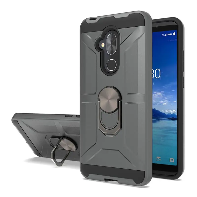 hot selling tpu case for Alcatel 7 Folio housing shell with ring kickstand for Alcatel 6062W Revvl 2 Plus