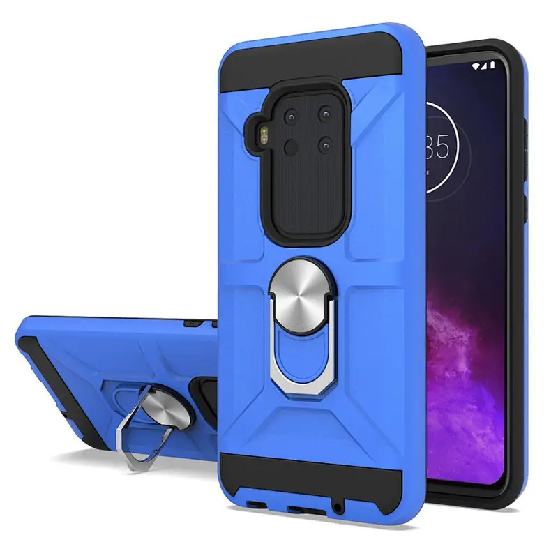 fashionable carcasa para celular for Motorola ONE ZOOM cell phone accessories with ring holder for ONE PRO