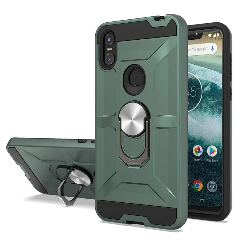 popular phone case with ring holder best cell phone cover for MOTO One/P30 play