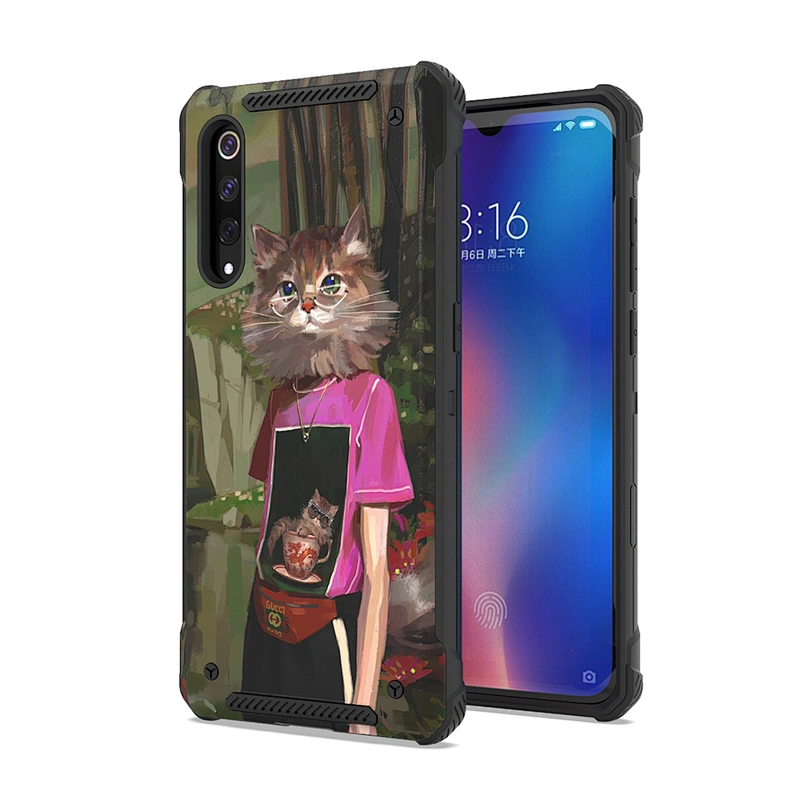 Mobilephone Back Cover TPU PC Custom Design Cell Phone Case For XIAOMI 9 SE For REDMI 7 Y3
