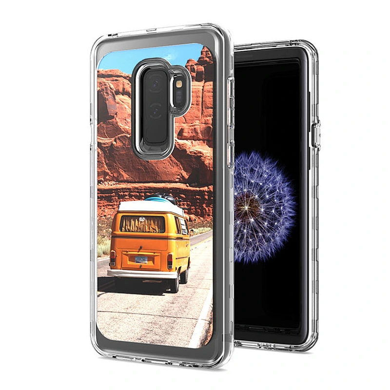 Hot-selling IMD design clear combo mobile phone cases luxury back covers for Samsung S9 Plus