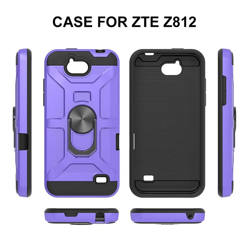 New arrival model phone parts shockproof accessories armor ring holder back housing for ZTE Z812