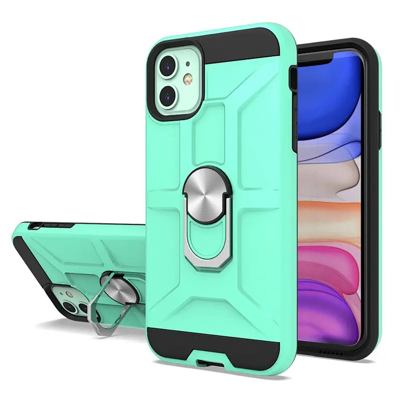 Ring cell phone case for iphone 11,Kickstand Phone Case protector de celular for iphone 11