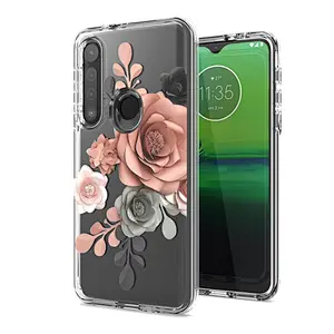 Premium Soft tpu hard pc phone case with printing phone case for Motorola One Macro/G8 PLAY
