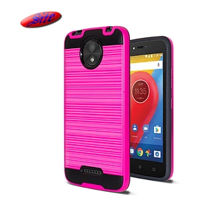 Wholesale Price Mobile Phone Combo 2 In 1 TPU PC Back Cover Stand For Moto C Plus Case