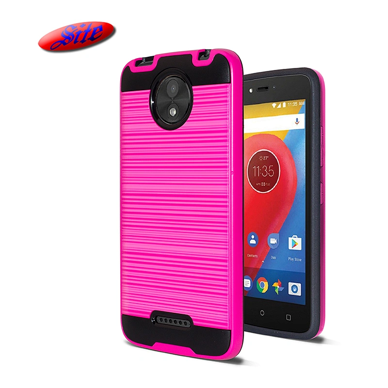 Wholesale Price Mobile Phone Combo 2 In 1 TPU PC Back Cover Stand For Moto C Plus Case