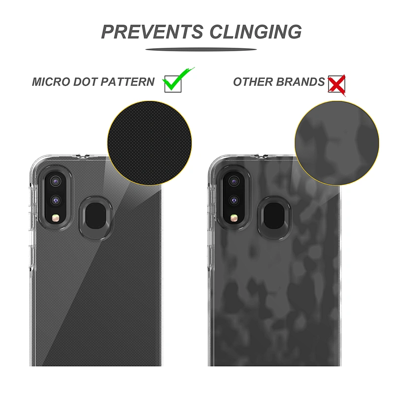 High Clear mobile parts for Samsung tpu pc smart phone housing with OEM Printed for Samsung A40