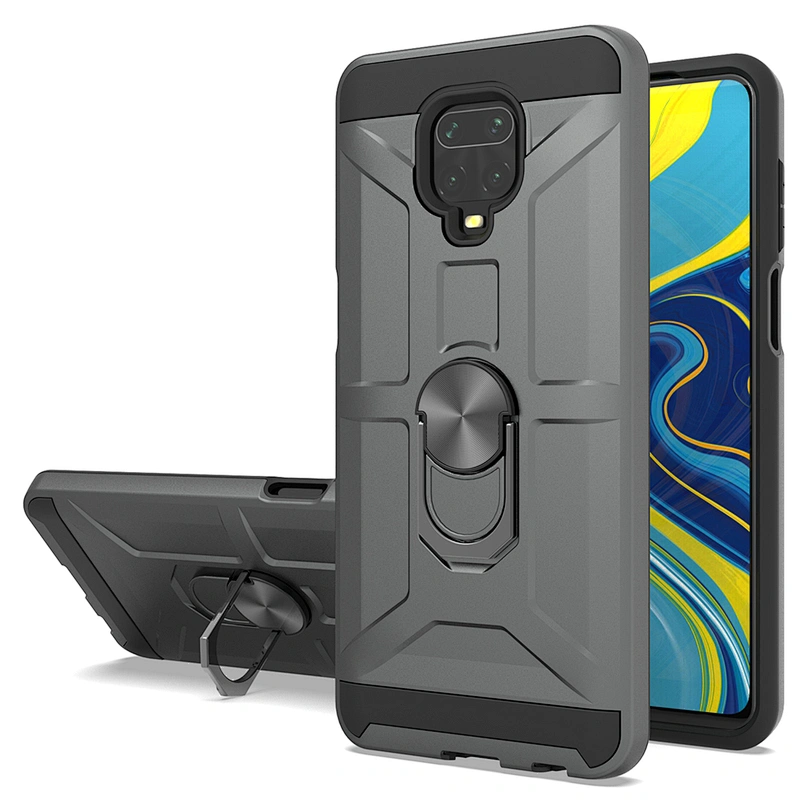 Shockproof cover celular cell phone case with metal ring for Xiaomi Redmi Note 9S 9 Pro Max