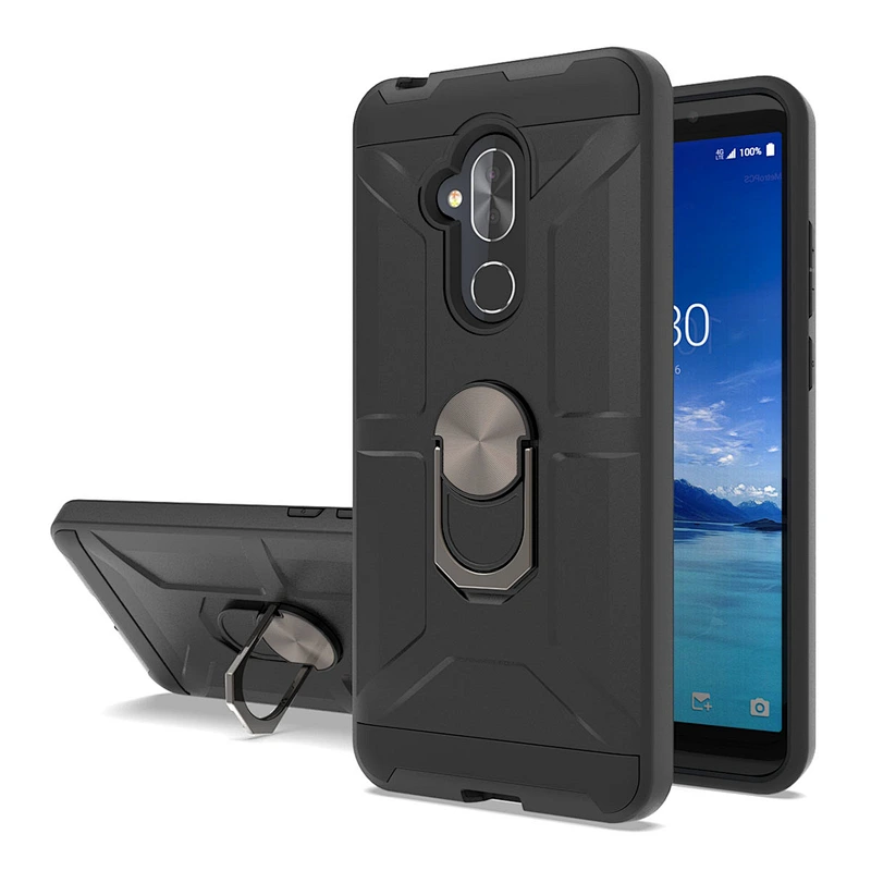 Bulk sale protective PC TPU combo phone case manufacturer for Alcatel 7 Folio Revvl 2 Plus 5059A