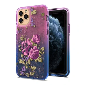 New! Custom printing clear mobile case covers with gradient color for iPhone 11 Pro Max