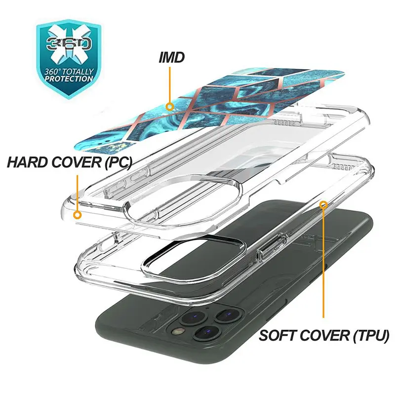 Hot Smartphone Back Cover IMD Printing Clear TPU Phone Case For iPhone 11 Pro Max X XS XR
